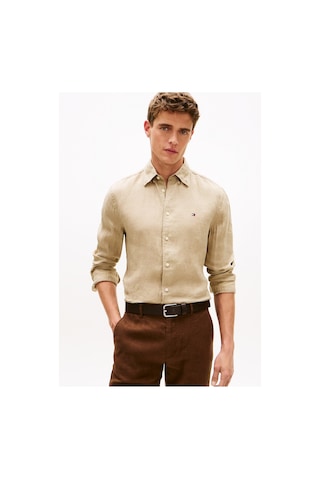 Tommy Hilfiger Pıgment Dyed Lı Solıd Rf Shırt-16329 Bej
