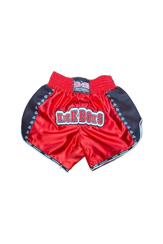 Kıck Boks Müsabaka Şortu Kırmızı - Siyah