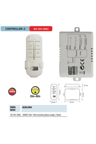 Horoz Aydınlatma Kumandası 2x1000w