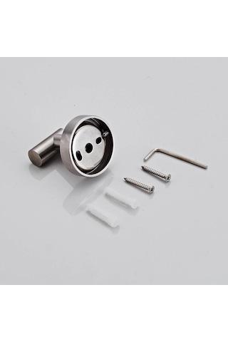 Pazly Tuvalet Tutucu Suntek Seti Raf Kağıdı Gümüş Fırçalanmış Duş Askısı 3x Cz Fırçalanmış Gümüş