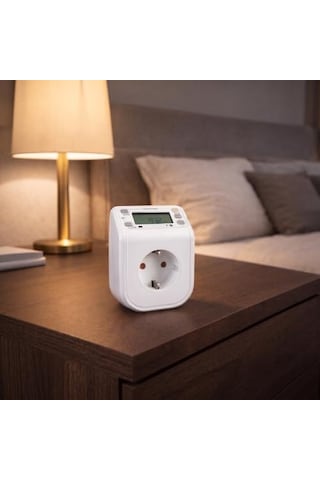 Cata Ct-9182 Zaman Ayarlı Dijital Priz, Lcd Ekranlı Haftalık Programlanabilir Akıllı Fiş, Enerji Tasarruflu Otomat 0