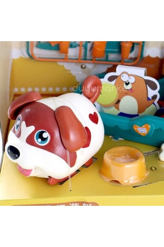 Sesli Sevimli Köpek Ve Eğlenceli Tekne Set - Kahverengi