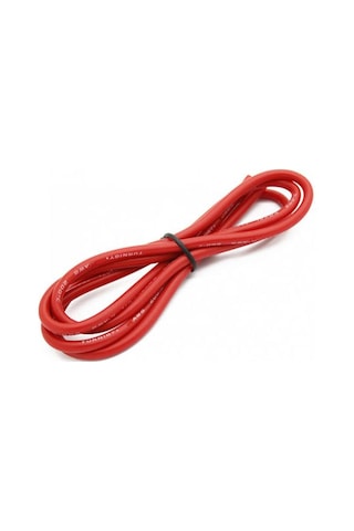 8 AWG Silikon Kablo Kırmızı - 1 Metre 8 AWG Silikon Kablo Kırmızı - 1 Metre