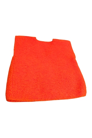 Örme Bebek Yelek Turuncu