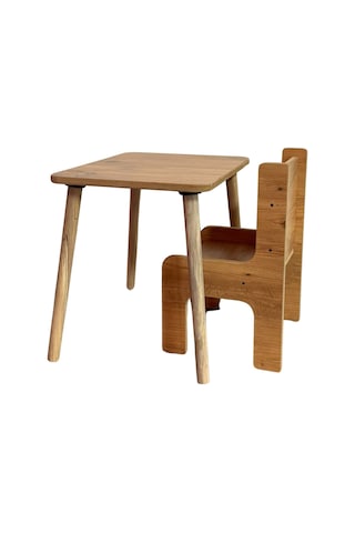 Industrial Living Çocuk Oyun, Aktivite Ve Etkinlik Masası - 49x49 Ceviz - Ceviz