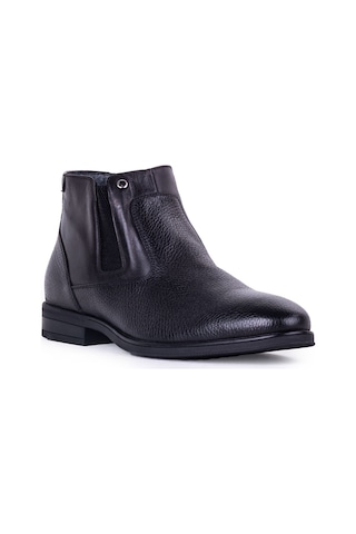 Pierre Cardin 4k 1196063 Hakiki Deri Fermuarlı Erkek Bot Siyah