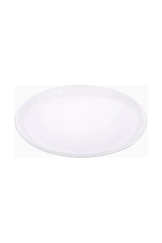 Barebones Rolled Enamelware Plate Kamp Mutfağı 4 Lü Emaye Tabak Mutfak Aksesuarları Beyaz