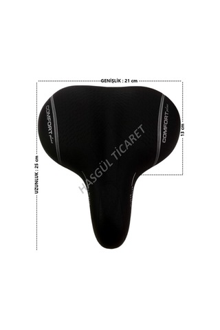 Hsgl Bisiklet Yumuşak Konforlu Sele Selle Elastomer Yaylı Mavi - Beyaz