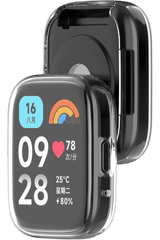 Xiaomi Redmi Watch 3 Active Şeffaf Silikon Kasa Ve Ekran Koruyucu