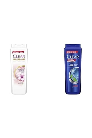 Besleyici Şampuan Kepeğe Karşı Etkili Yumuşak Ve Parlak Saçlar 600 Ml Ve Clear Men Erkek Şampuan Sport Menthol Ke Beyaz