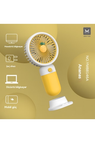 Usb Mini El Fanı-sarı Usb Mini El Fanı-sarı