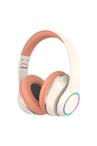 P101 Bluetooth Kulaklık 5.3 Wireless Headphone Şarjlı Rgb Led Işıklı Fm Radyo Sd Kart Type C Şarj