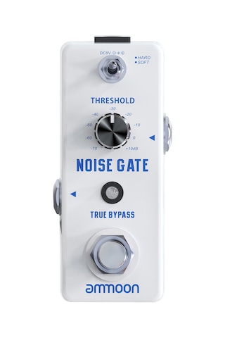Ammoon Noıse Gate Gürültü Azaltma Gitar Efekt Pedalı Beyaz