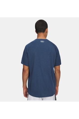 Under Armour Tech Textured Ss Erkek T-shirt 1382796-498 Mavi