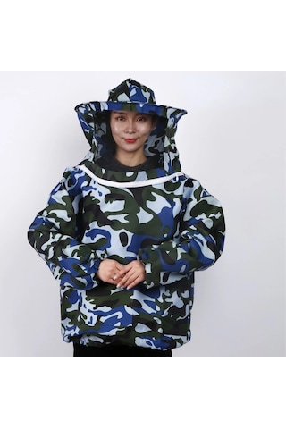 Katlanabilir Arıcılık Takım Elbise Ceket Peçe Seti Çift