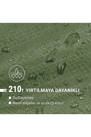 Kingcamp Freespace 250 Relax -8 C Geniş Uyku Tulumu Olive Sol F. Yeşil