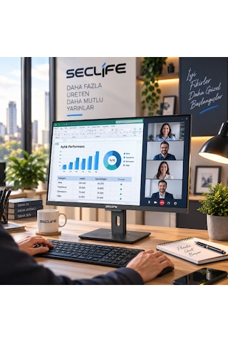 Seclife Hba-p6445bk I5-12400 16gb 500gb Ssd 23.8" Dos Siyah Aıo