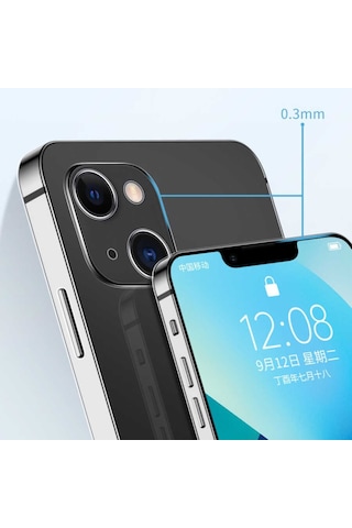 Apple Uyumlu iPhone 13 Kilif Blok Sert Arka Yüzey Yumusak Silikon Kenar 558171438
