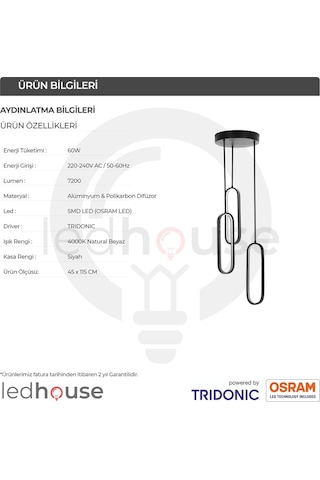 Rain Modern Led Avize Sarkıt Linear Aydınlatma