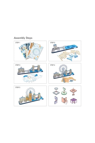 Cubic Fun 3D City Line London 107 Parça Puzzle Mc253H