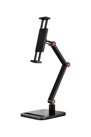 Padalink Siyah Üç Bölümlü 360 Derece Dönebilen, Ev Ofisi Ve Oyun İçin Uyumlu, Kolay Kurulumlu Taşınabilir Tablet Masaüstü Tutucu