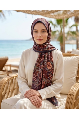 Moda Nuda Heritage Visal Şal Kahverengi - Zarif Seçim