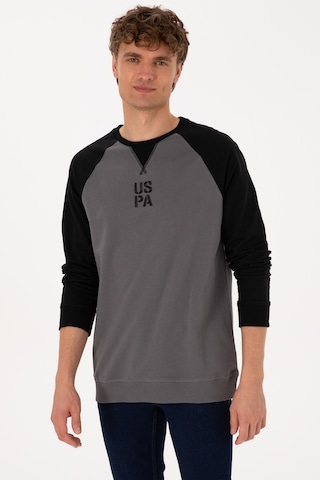 U.S. Polo Assn. Erkek Bisiklet Yaka Regular Fit Siyah İnce Sweatshirt 50315420-VR046