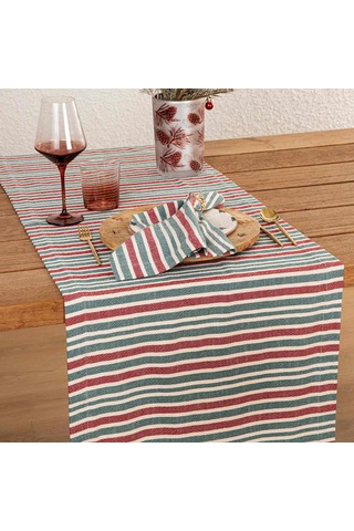 Bande Runner 50x180 Cm Ekru/yeşil