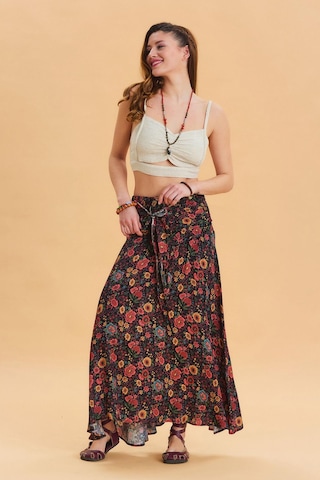 Salaş Asimetrik Etek Siyah