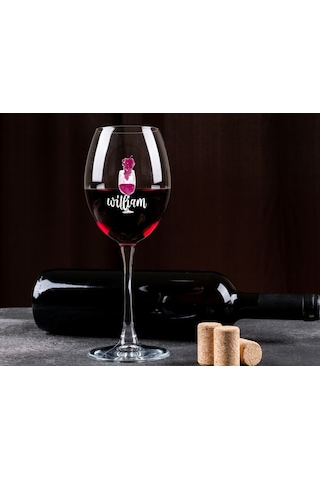 Bk Gift Kişiye Özel İsimli Renkli Baskılı 2li Şarap Kadehi Seti- 2, Şarap Kadehi Hediye Seti, Doğum Günü Hediyesi, Sevgiliye Hediye Kobitmeyen137723 B