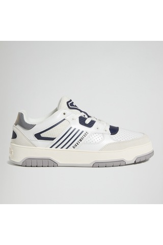 Sneaker Günlük Erkek 27113/cp B Bkku Bikkembergs 64029996 Suede White/leather Navy Suede White/leather Navy