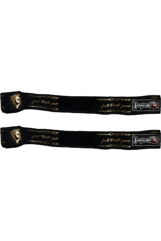 Dragondo 83831 Just Trust Yourself Gold Logolu 3,5 Metre Bandaj Boks Bandajı Siyah