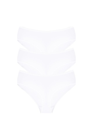 Kadın Bambu Külot Beyaz 3'lü Paket Extra Yumuşak Ve Esnek, Nefes Alan Kumaş Beyaz