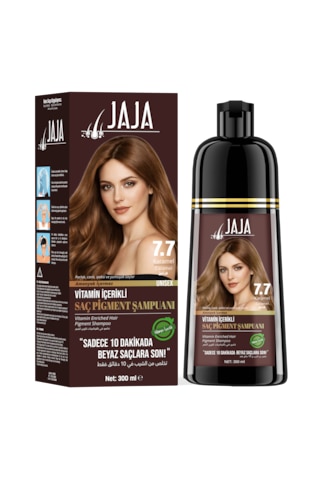 Jaja Karamel 7.7 Beyaz Kapatıcı Şampuan 300 Ml Tüm Saç Tipleri Jaja Karamel 7.7 Beyaz Kapatıcı Şampuan 300 Ml Tüm Saç Tipleri