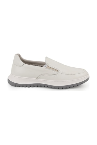 Libero Lz5907 Antik Görünümlü Hafif Eva Taban Lastikli Kadın Sneaker / Slip-on Kırık Beyaz