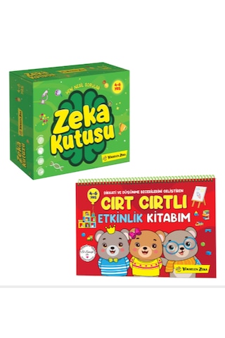 4-6 Yaş Zeka Kutusu Ve Cırt Cırtlı Kitap