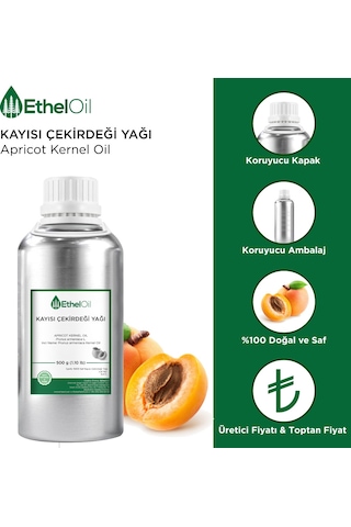 Etheloil Kayısı Çekirdeği Sabit Yağı 500 G