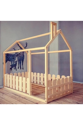 Montessori Yatak Çitli Model 90 x 190