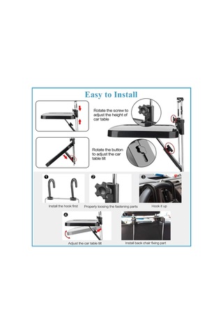 Cbtx Global Shunweı Sd-1502b Araç Tutucu Dizüstü Bilgisayar Standı Direksiyon Tepsisi Katlanabilir