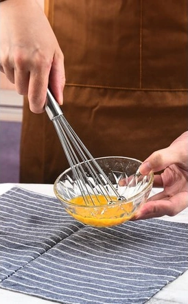 Mucit Home Ayarlanabilir Paslanmaz Çelik Metal Boncuk Top Uçlu Çırpıcı Sos Karıştırıcı Top Uçlu Yumurta Çırpıcı Krom