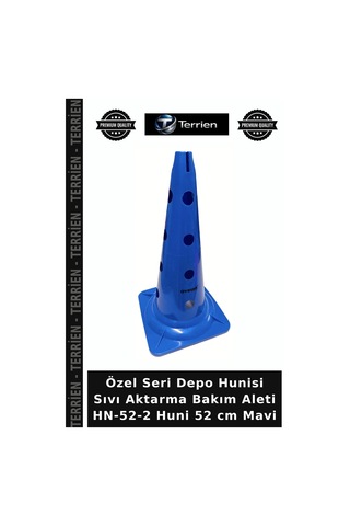 Delux Serisi Hn-52-2 Huni 52 Cm Mavi Depo Hunisi Sıvı Aktarma Cihaz Parçası