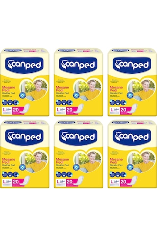Canped Mesane Pedi Yoğun Büyük Boy L 6 x 20'li