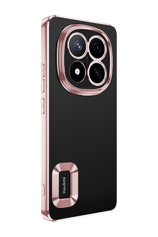 Xiaomi Redmi Note 14 Pro 5g Kılıf Kamera Lens Korumalı Logo Gösteren İnce Hafif Ata Pro Tech Siyah