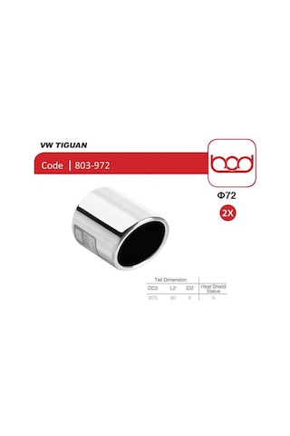 Tiguan 803-972 Egzoz Ucu