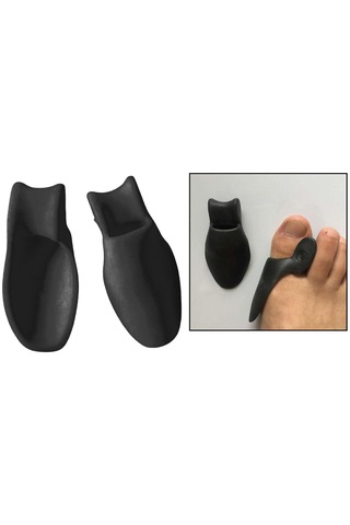 Homyl 2x Kauçuk Ayak Koruyucuları Ped Kabartma Düzeltici Siyah