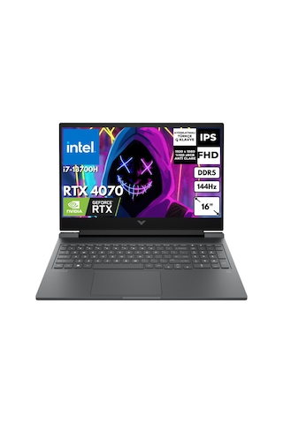 HP Victus 16-R0006NT 7P632EABT10 i7-13700H 32 GB 1 TB SSD RTX4070 16" Dos Dizüstü Bilgisayar