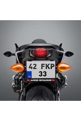 Kişiye Özel Isimli Motor Motosiklet Plakalık 1 Adet