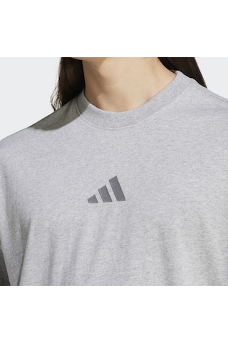 Adidas A Szn Erkek Gri Yuvarlak Yaka Tişört Gri
