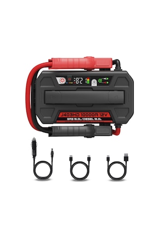 Lokithor J403hd 12v 10.000amp Li-polimer Akıllı Akü Takviye + Powerbank + Led Lamba