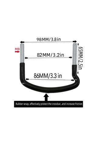 4 Adet Metal Araba U-cıvata Klipsleri Evrensel Tavan Kutusu Aksesuarları Kiti Kamyon U-cıvata Klipsleri,jwcwsq